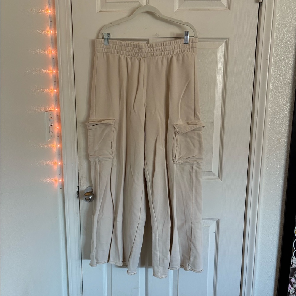 100% Cotton Wide Leg Sweats